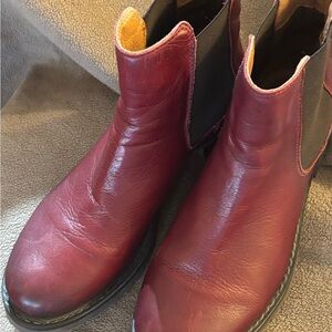Miz Mooz Women’s  Burgundy Leather Boots 39